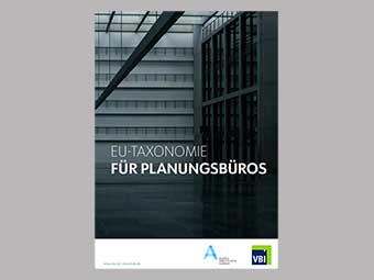 Cover Praxis-Leitfaden EU-Taxonomie für Planungsbüros 