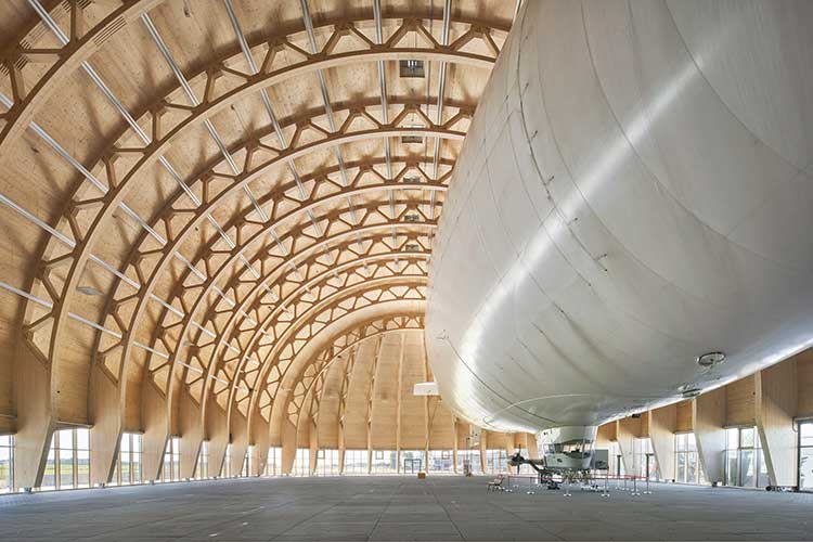 Innenansicht Luftschiffhangar in Mülheim an der Ruhr